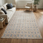 Floral pattern on the Nephelyra Ayishigi vintage area rug – handmade in Anatolia, Turkey