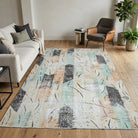 Tribal pattern on the Kirazmelek Berkem vintage area rug – handmade in Anatolia, Turkey