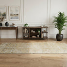 Tribal pattern on the Galenomeda Cicek vintage runner rug – handmade in Anatolia, Turkey