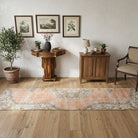 Tribal pattern on the Eirenecharis Dies vintage runner rug – handmade in Anatolia, Turkey