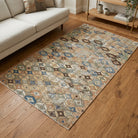 Ikat pattern on the Irimene vintage area rug – handmade in Anatolia, Turkey