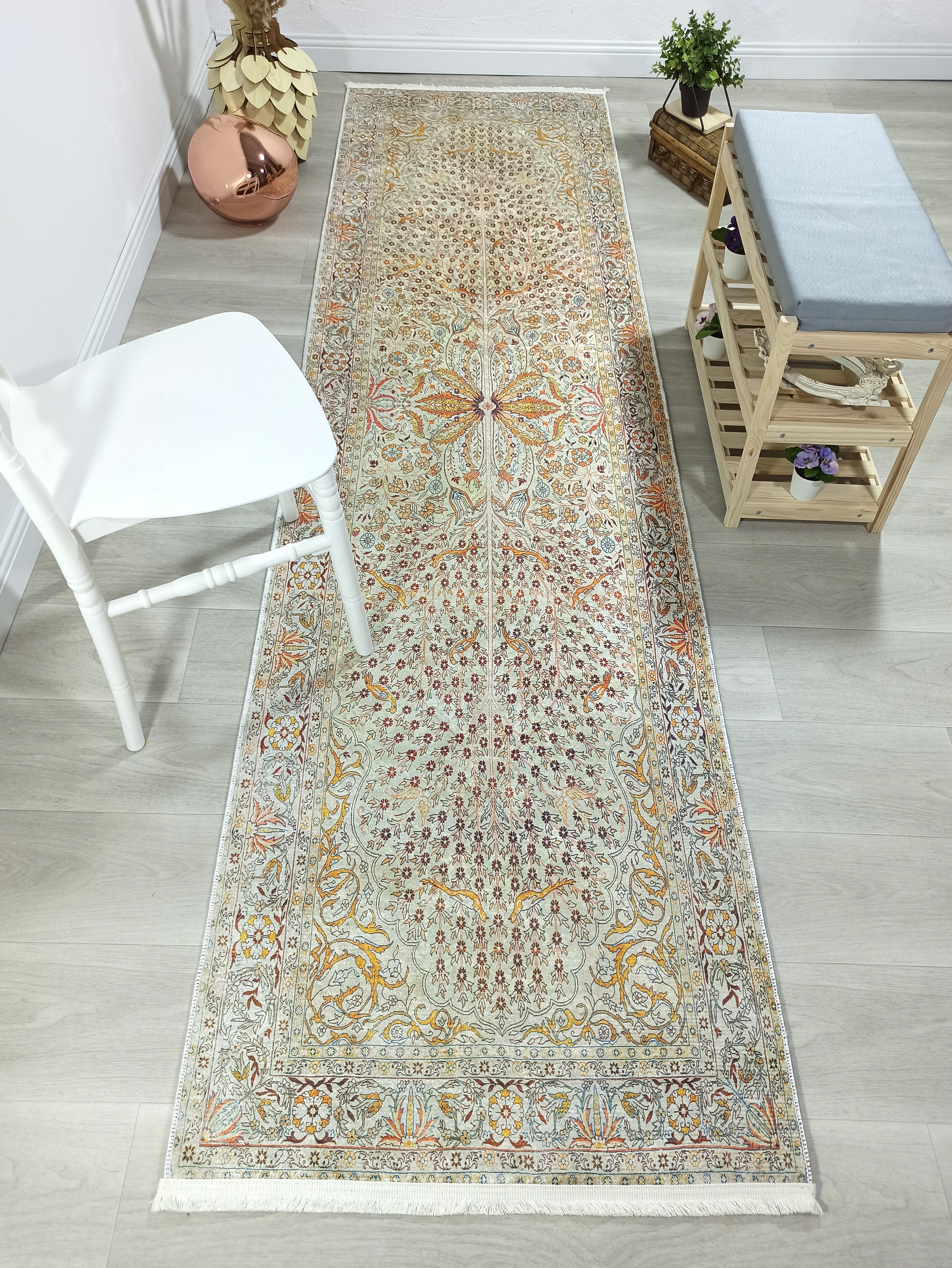 Turkish Beige Ivory Vintage Neutral Beige Rug