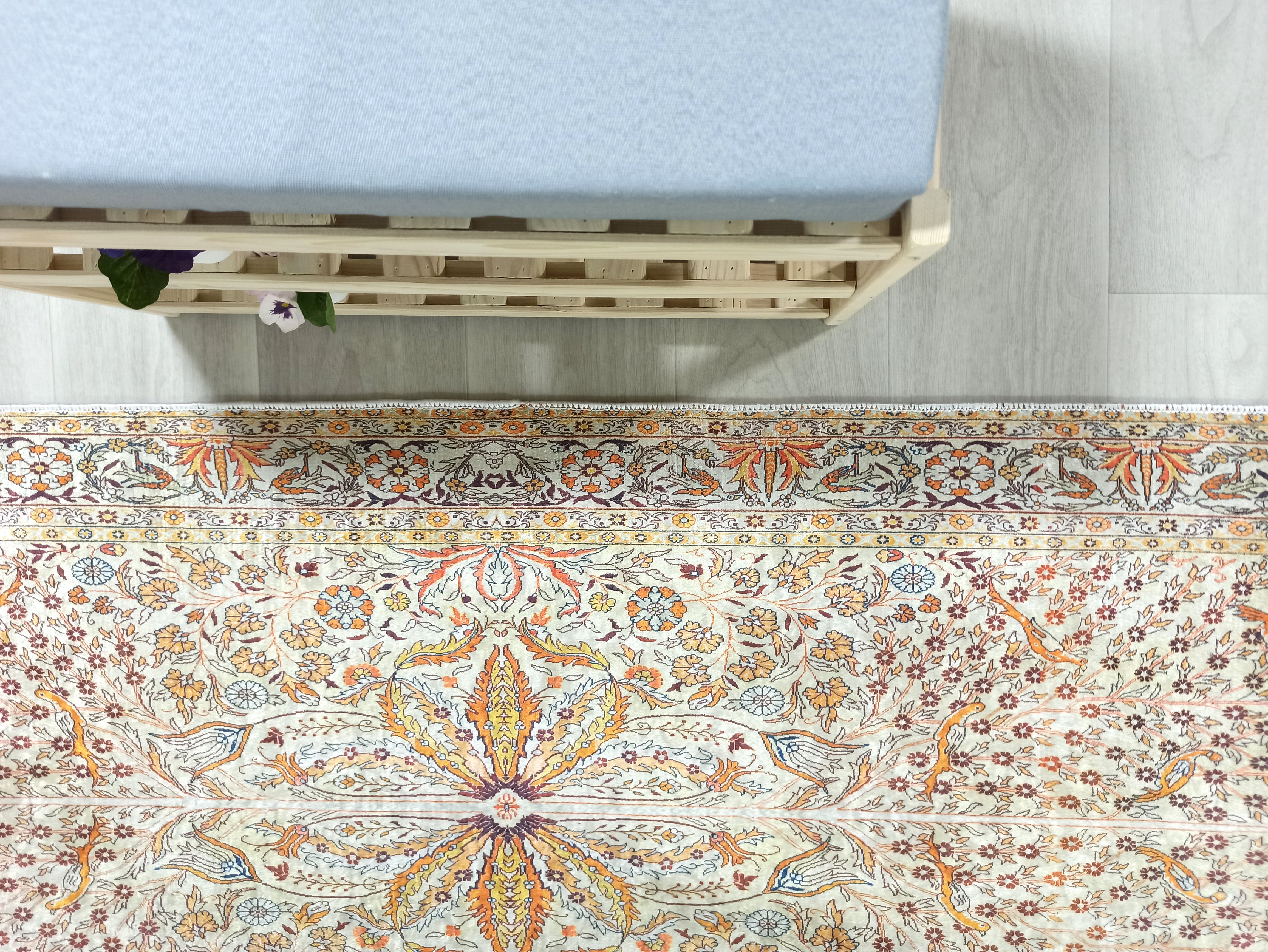 Turkish Beige Ivory Vintage Neutral Beige Rug