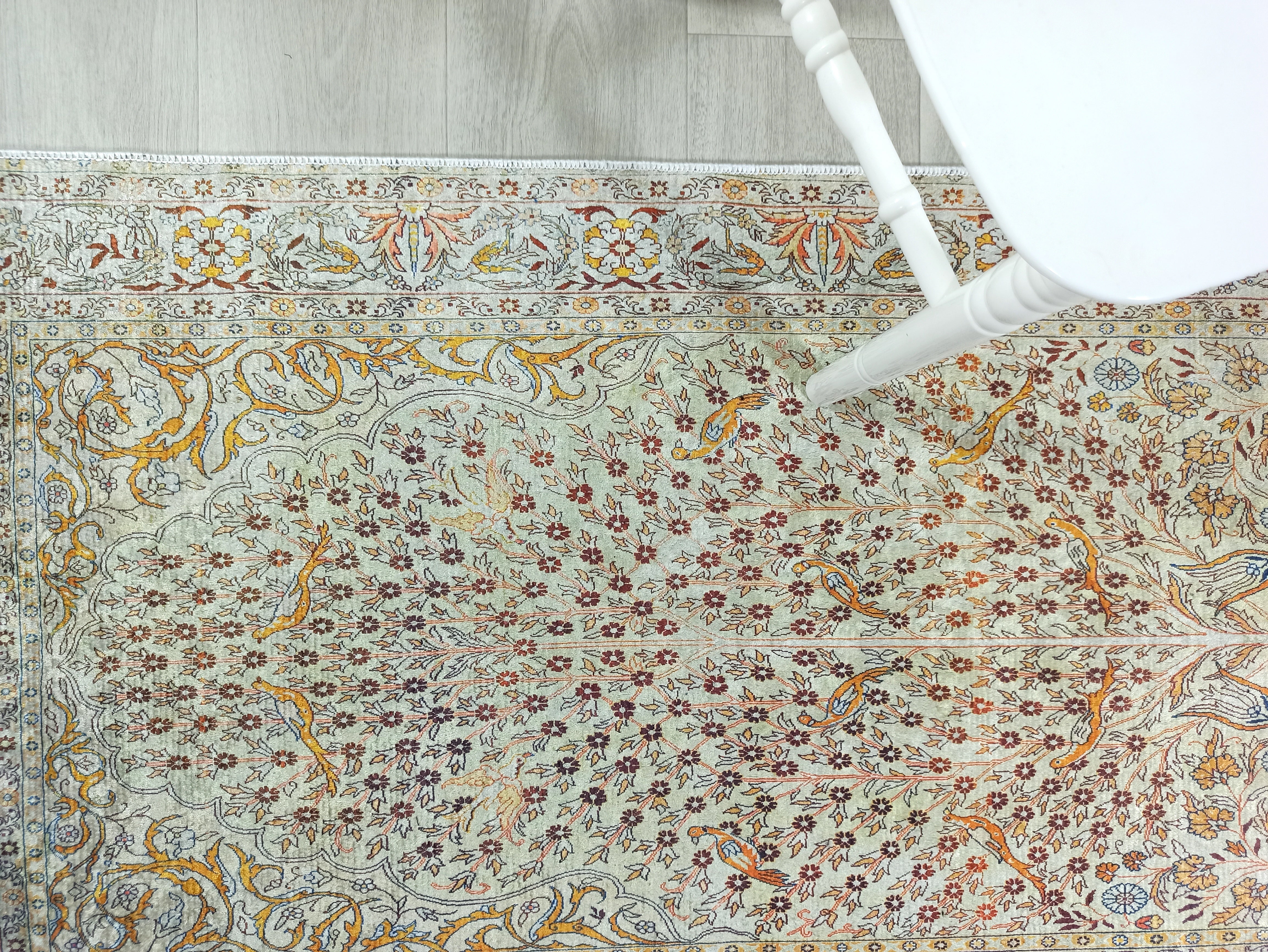 Turkish Beige Ivory Vintage Neutral Beige Rug