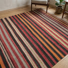 Striped pattern on the Yakutisik vintage kilim rug – handwoven flatweave in Anatolia, Turkey