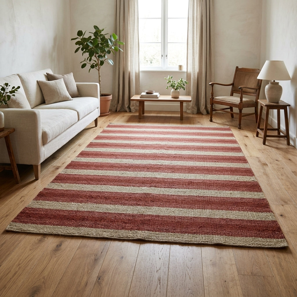 Striped pattern on the Tubaumut Gulcin vintage kilim rug – handwoven flatweave in Sivas, Turkey