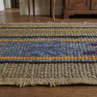 Ikat pattern on the Timomira Gulemen vintage kilim rug – handwoven flatweave in Sivas, Turkey