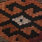 Ikat pattern on the Sunbulgonca Guner vintage kilim runner rug – handwoven flatweave in Elazig, Turkey