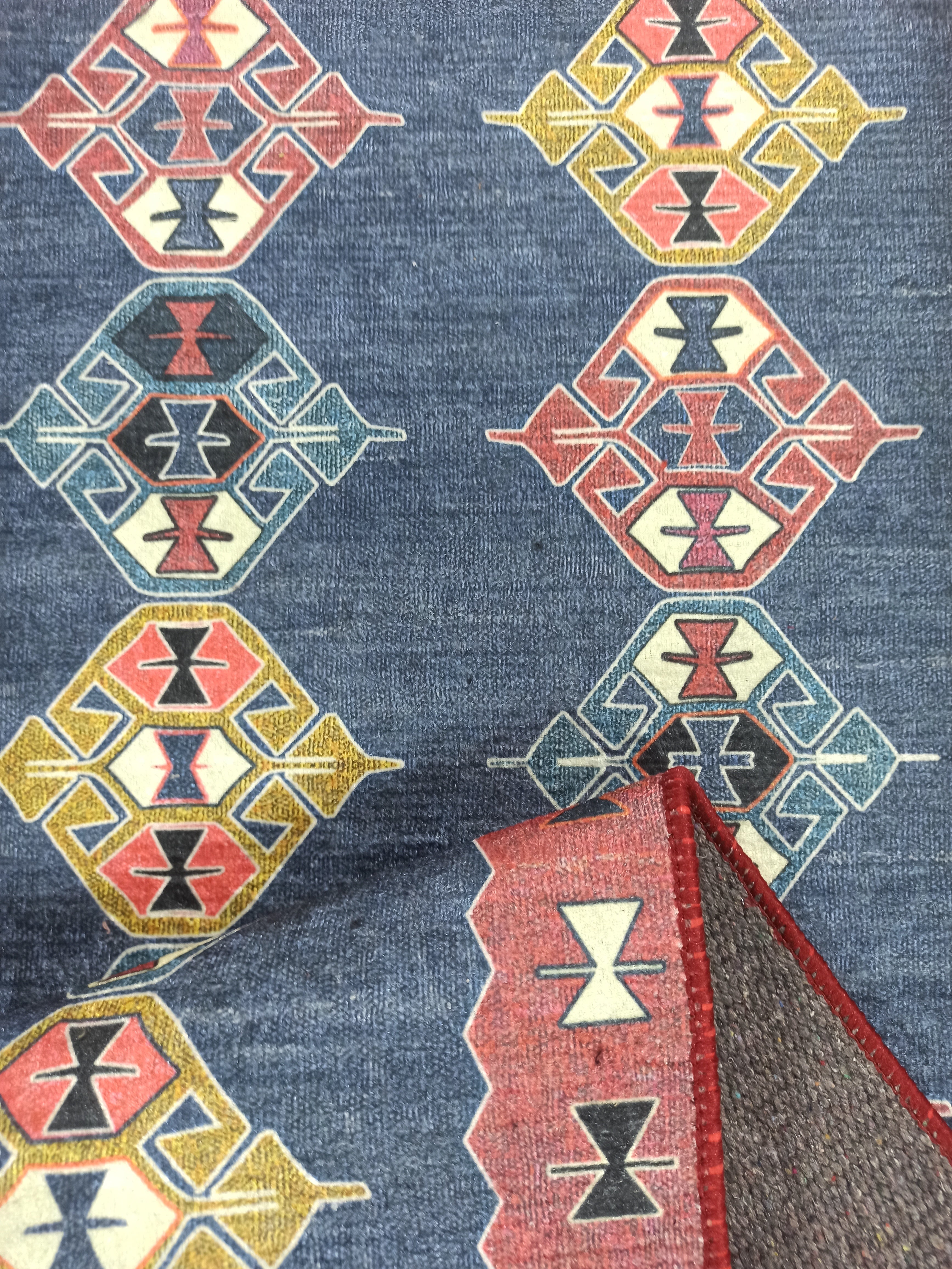 Persian Heriz Blue Red Oriental Area Rug