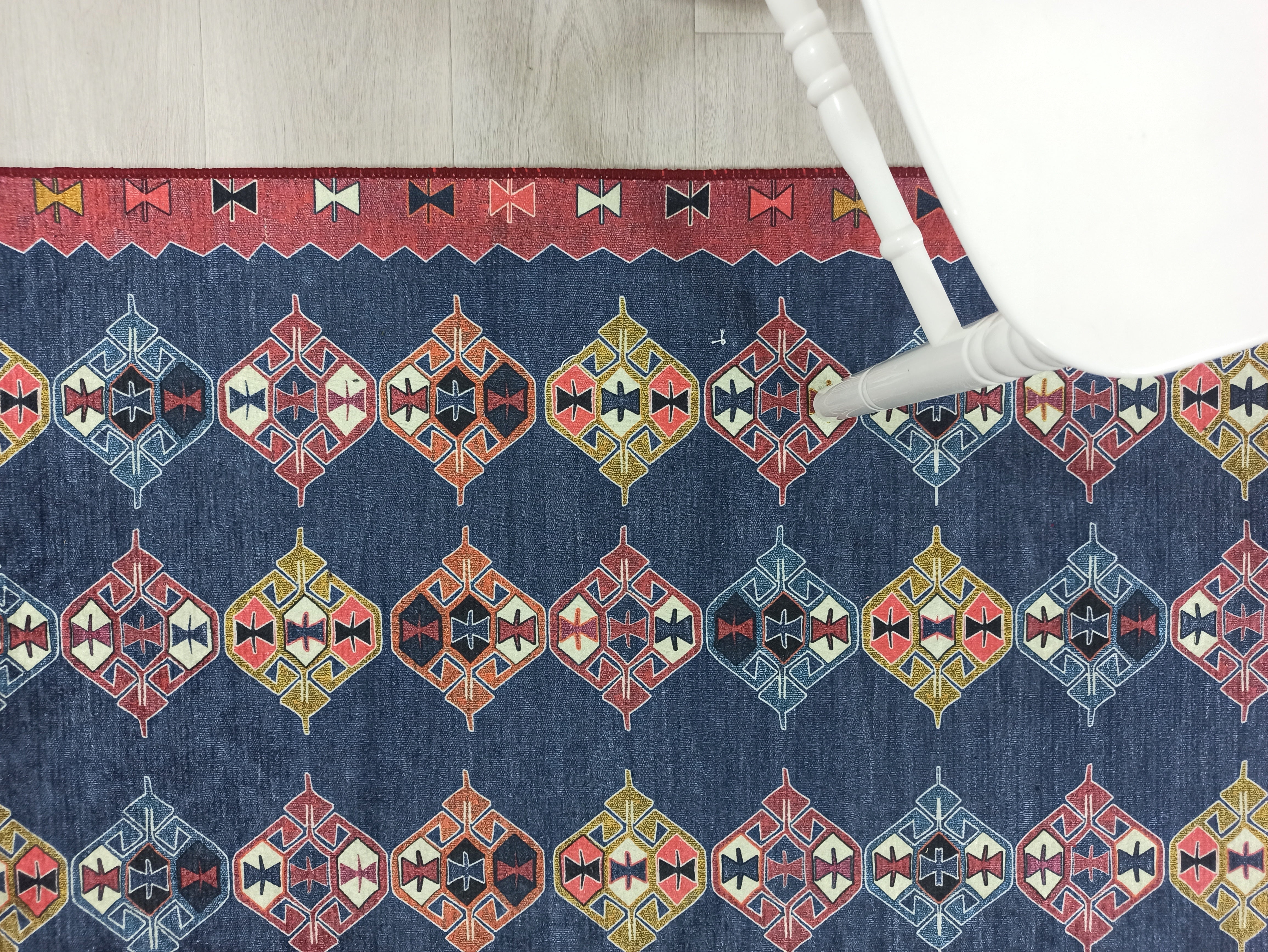 Persian Heriz Blue Red Oriental Area Rug