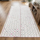 Ikat pattern on the Elakusa vintage area rug – handmade in Anatolia, Turkey