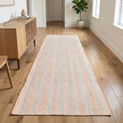 Solid pattern on the Theomelpe vintage kilim runner rug – handwoven flatweave in Anatolia, Turkey