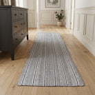 Striped pattern on the Thalassolyra vintage kilim runner rug – handwoven flatweave in Anatolia, Turkey