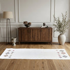 Solid pattern on the Terpsirhoe vintage kilim runner rug – handwoven flatweave in Anatolia, Turkey