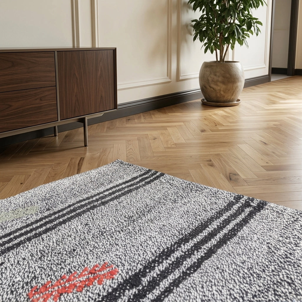 Pattern on the Dilnil vintage kilim rug – handwoven flatweave in Anatolia, Turkey