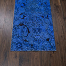 Floral pattern on the Gumuspare vintage runner rug – handmade in Anatolia, Turkey