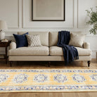 Geometric pattern on the Hemerophrosyne vintage runner rug – handmade in Anatolia, Turkey