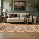 Geometric pattern on the Elpinia vintage runner rug – handmade in Anatolia, Turkey