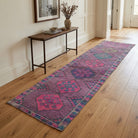 Ikat pattern on the Tuncruh vintage runner rug – handmade in Anatolia, Turkey