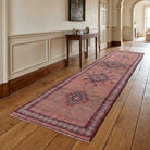Ikat pattern on the Yildiznihal vintage runner rug – handmade in Anatolia, Turkey