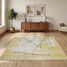 Solid pattern on the Tuncpare vintage runner rug – handmade in Anatolia, Turkey