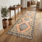 Oriental pattern on the Pyrropheme vintage runner rug – handmade in Anatolia, Turkey