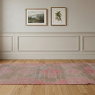 Geometric pattern on the Miraysu vintage runner rug – handmade in Anatolia, Turkey