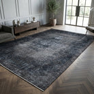 Solid pattern on the Zenogena overdyed vintage area rug – handmade in Oushak, Turkey