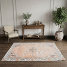 Oriental pattern on the Timotima vintage area rug – handmade in Anatolia, Turkey