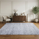 Floral pattern on the Semasena antique washed vintage area rug – handmade in Anatolia, Turkey