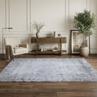 Floral pattern on the Semasad vintage area rug – handmade in Anatolia, Turkey