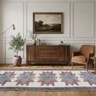 Geometric pattern on the Irmakefsan vintage runner rug – handmade in Anatolia, Turkey