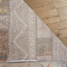 Oriental pattern on the Ihlamurnihal vintage patchwork runner rug – handmade in Anatolia, Turkey