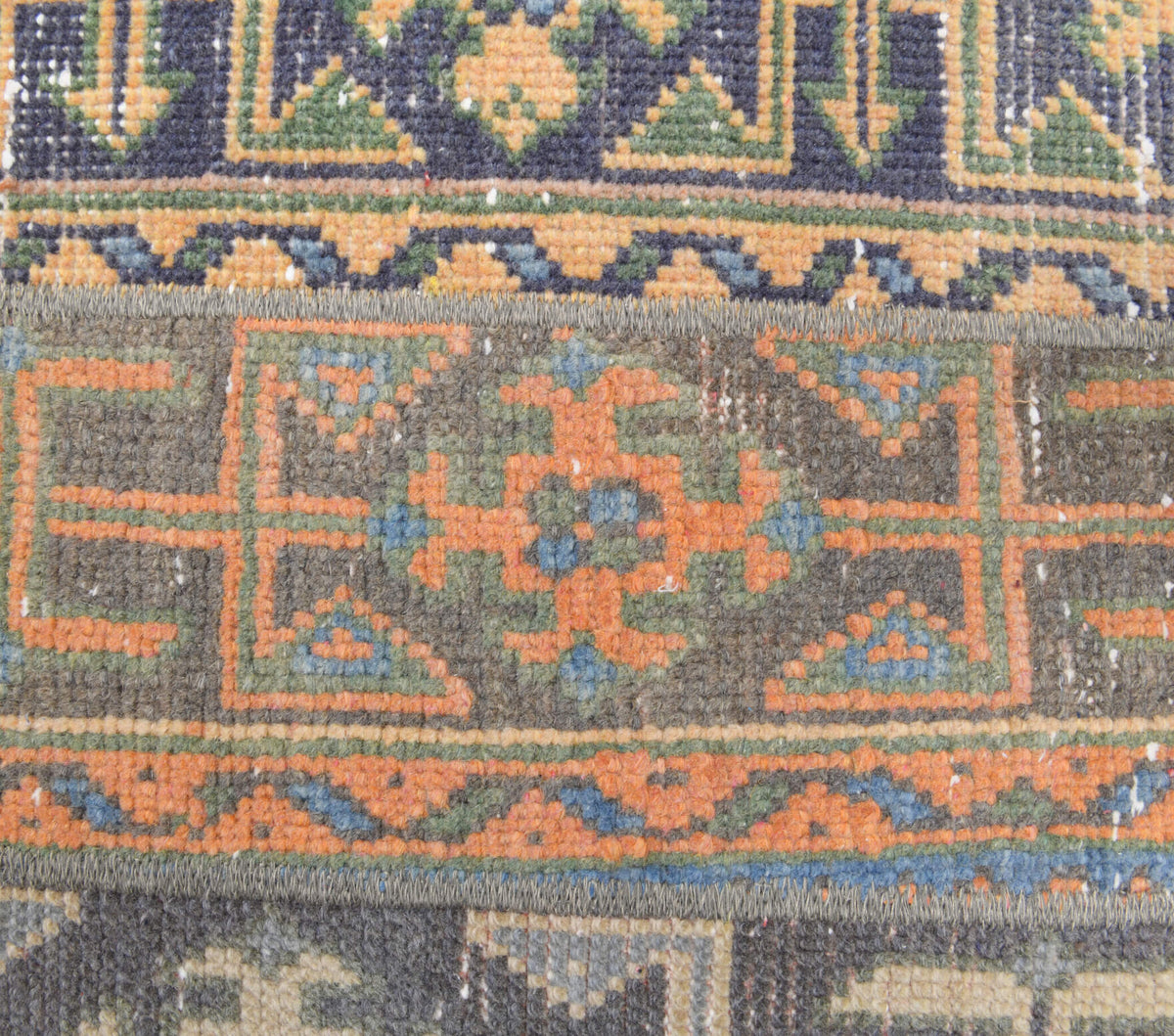 2x10 Handmade Patchwork Runner Rug