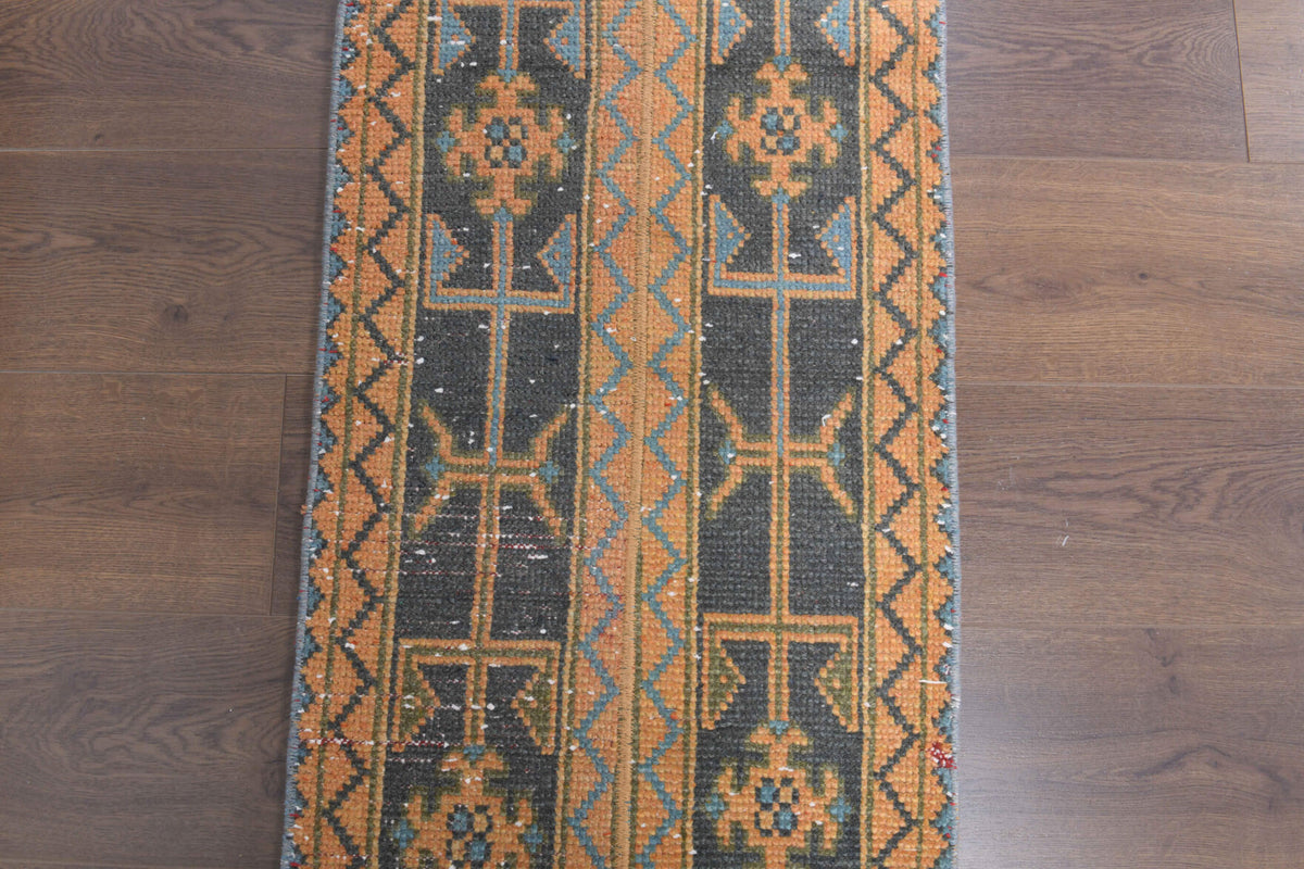 2x10 Handmade Patchwork Runner Rug