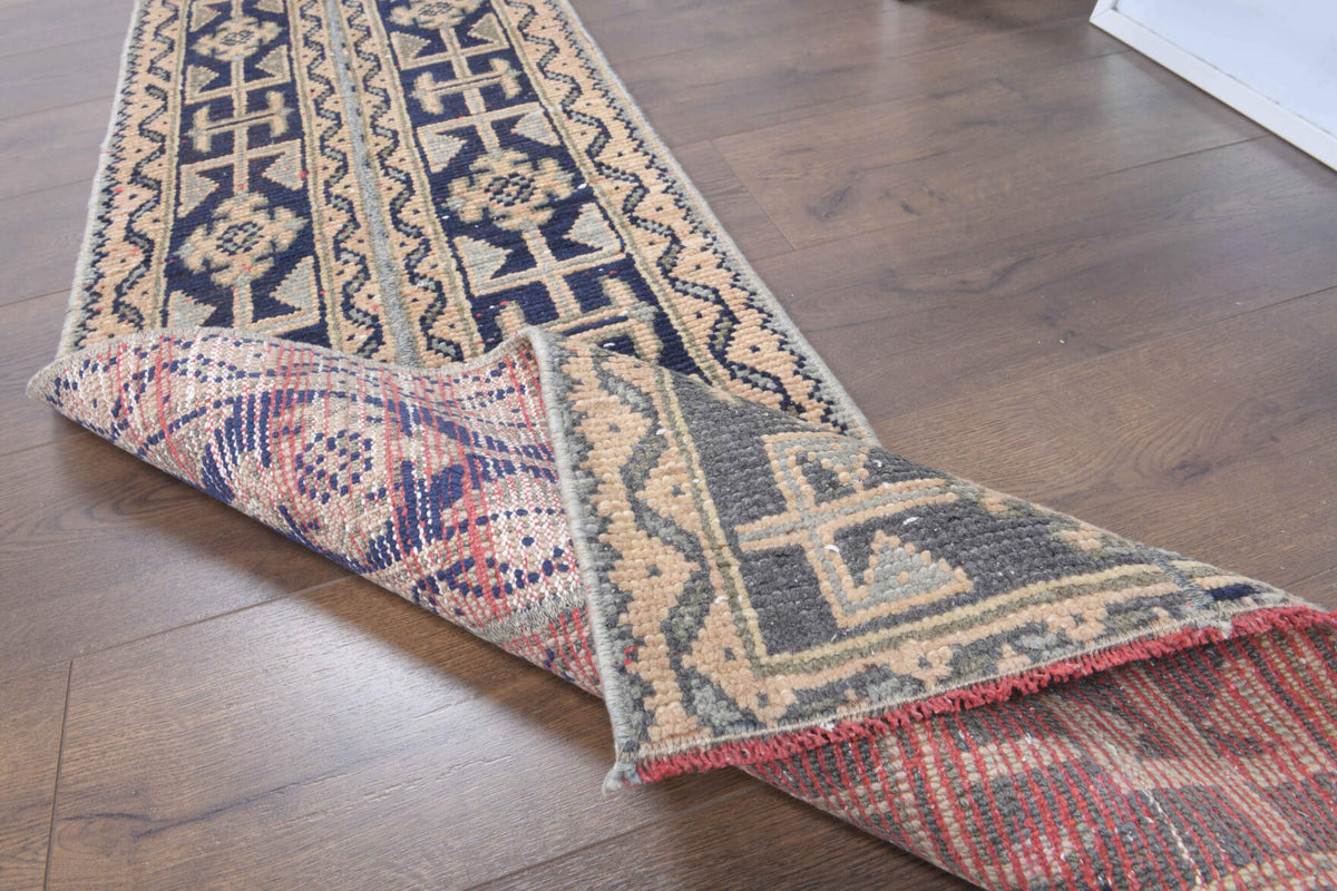 2x10 Handmade Patchwork Runner Rug