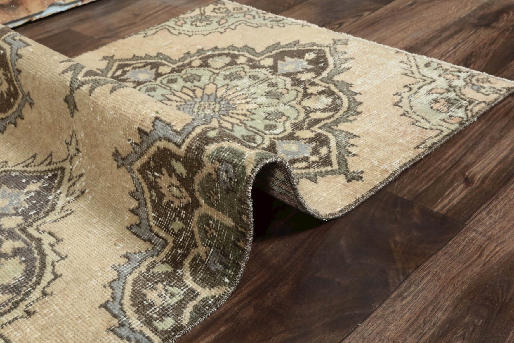 Vintage Oushak Runner Rug