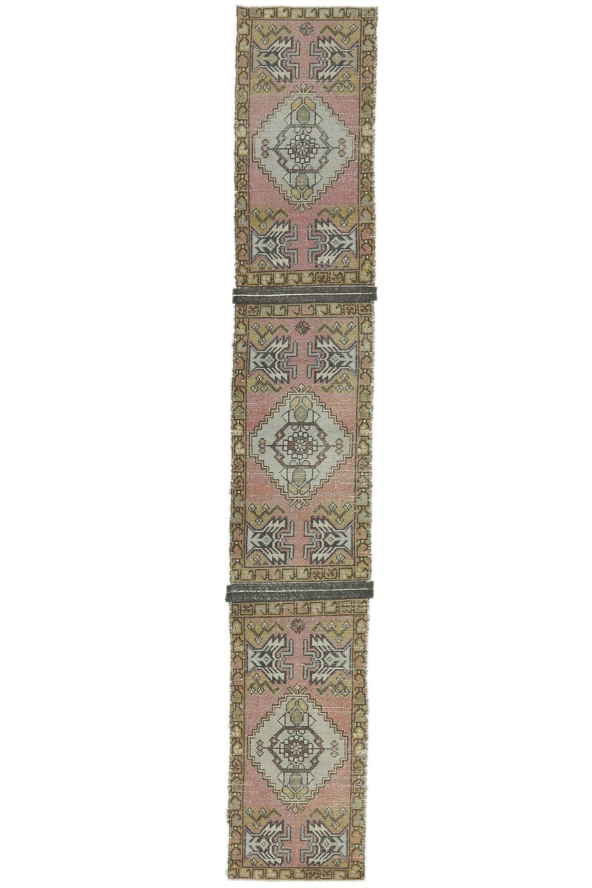 Vintage Triplets Anatolian Runner Rug