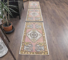 Vintage Triplets Anatolian Runner Rug