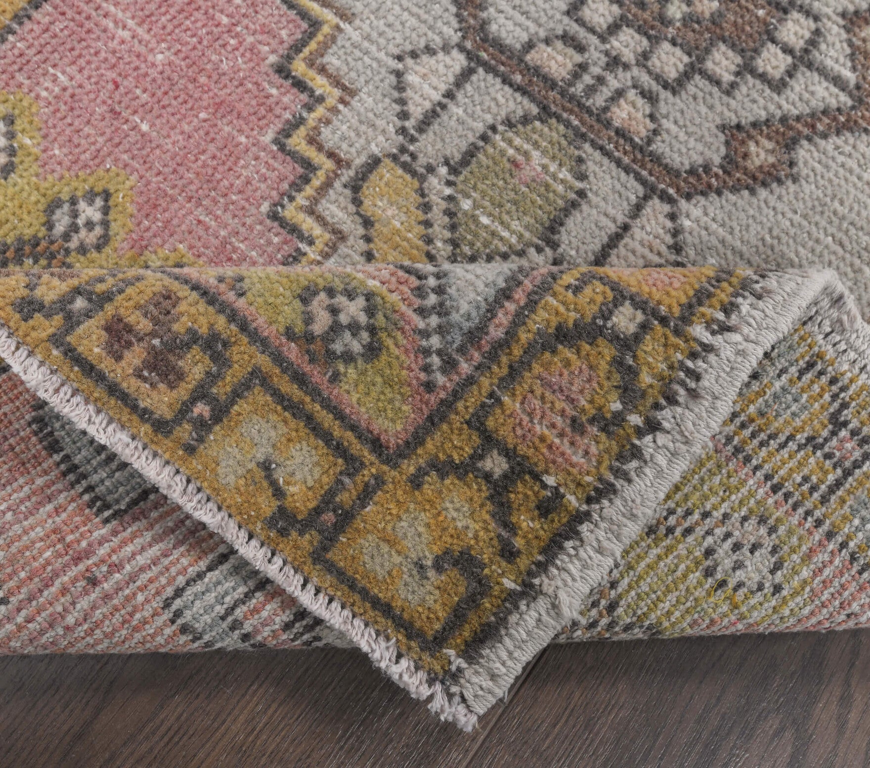 Vintage Triplets Anatolian Runner Rug