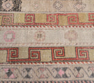 65x316 cm vintage patchwork Anatolian runner rug – Pandora, low pile, wool