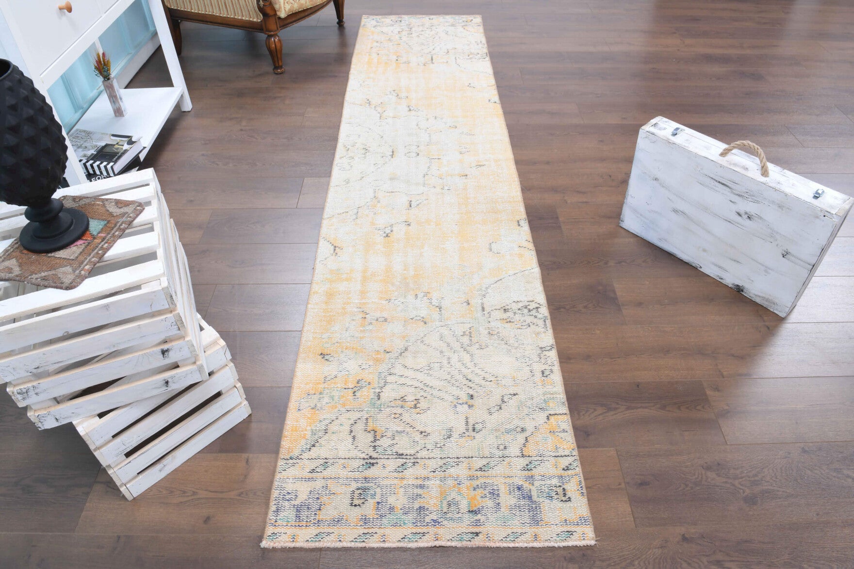2x10 Wool Vintage Runner Rug