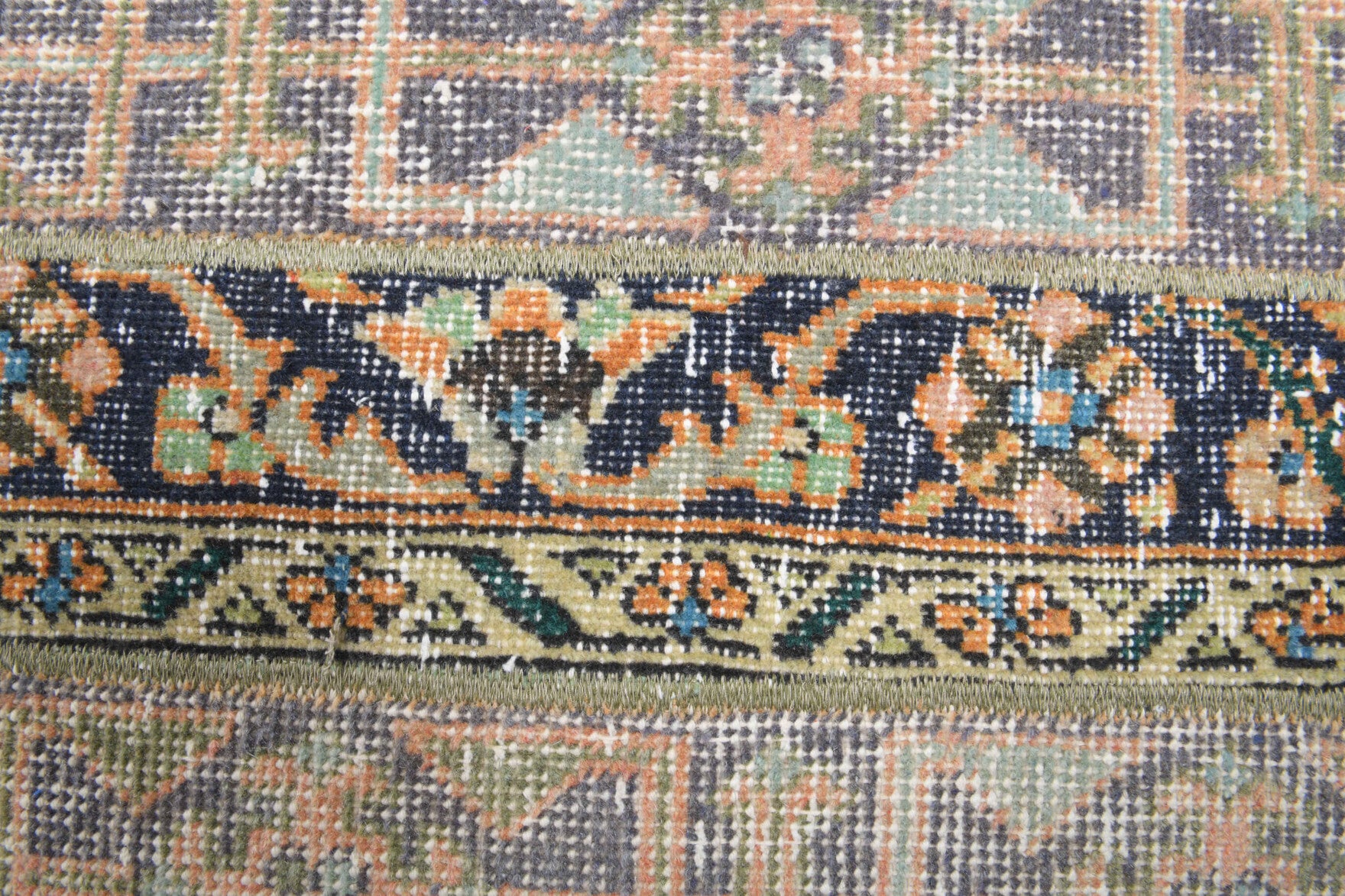 One-of-a-kind 1970s Anatolian vintage patchwork runner rug in wool, 1'9" x 11'1"