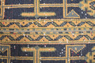 Amaranththalia runner: 1970s handmade Anatolian runner with ikat motifs and fabric backing