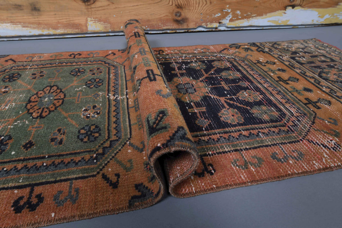 Oushak Vintage Runner Rug