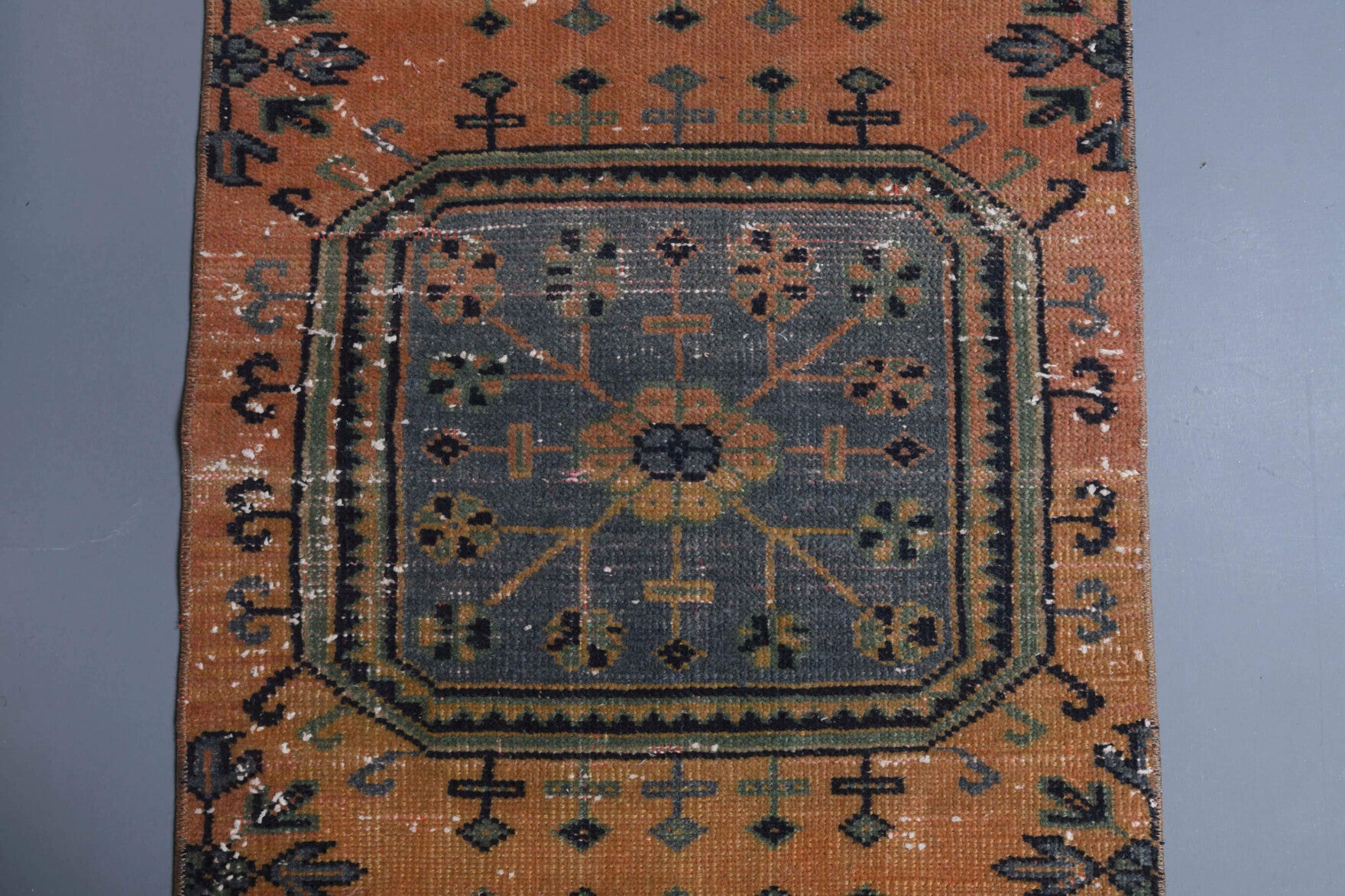 Oushak Vintage Runner Rug