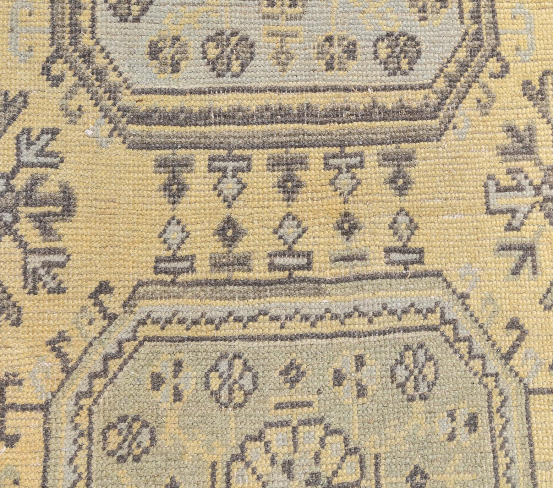 Floral Vintage Oushak Runner Rug