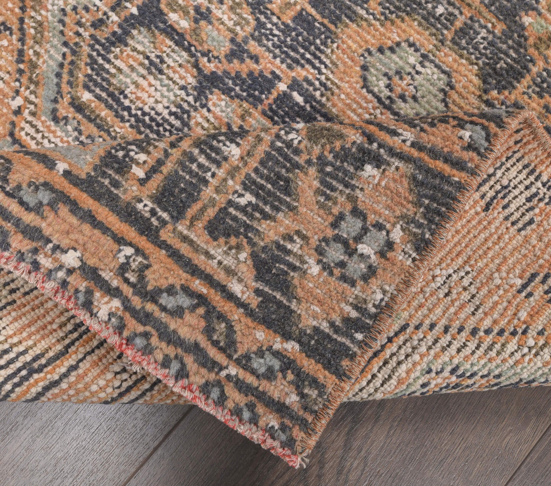 Vintage Oushak Runner Rug - 24139