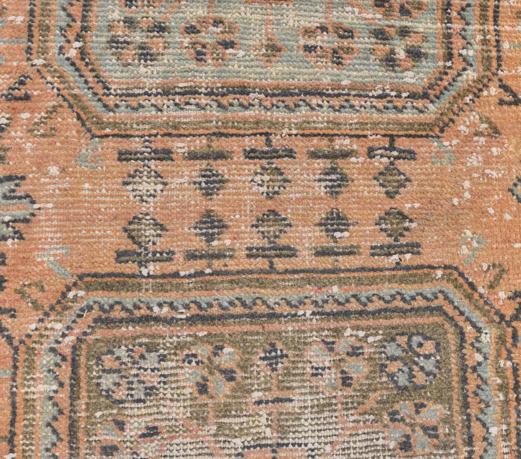 Vintage Oushak Runner Rug - 24139