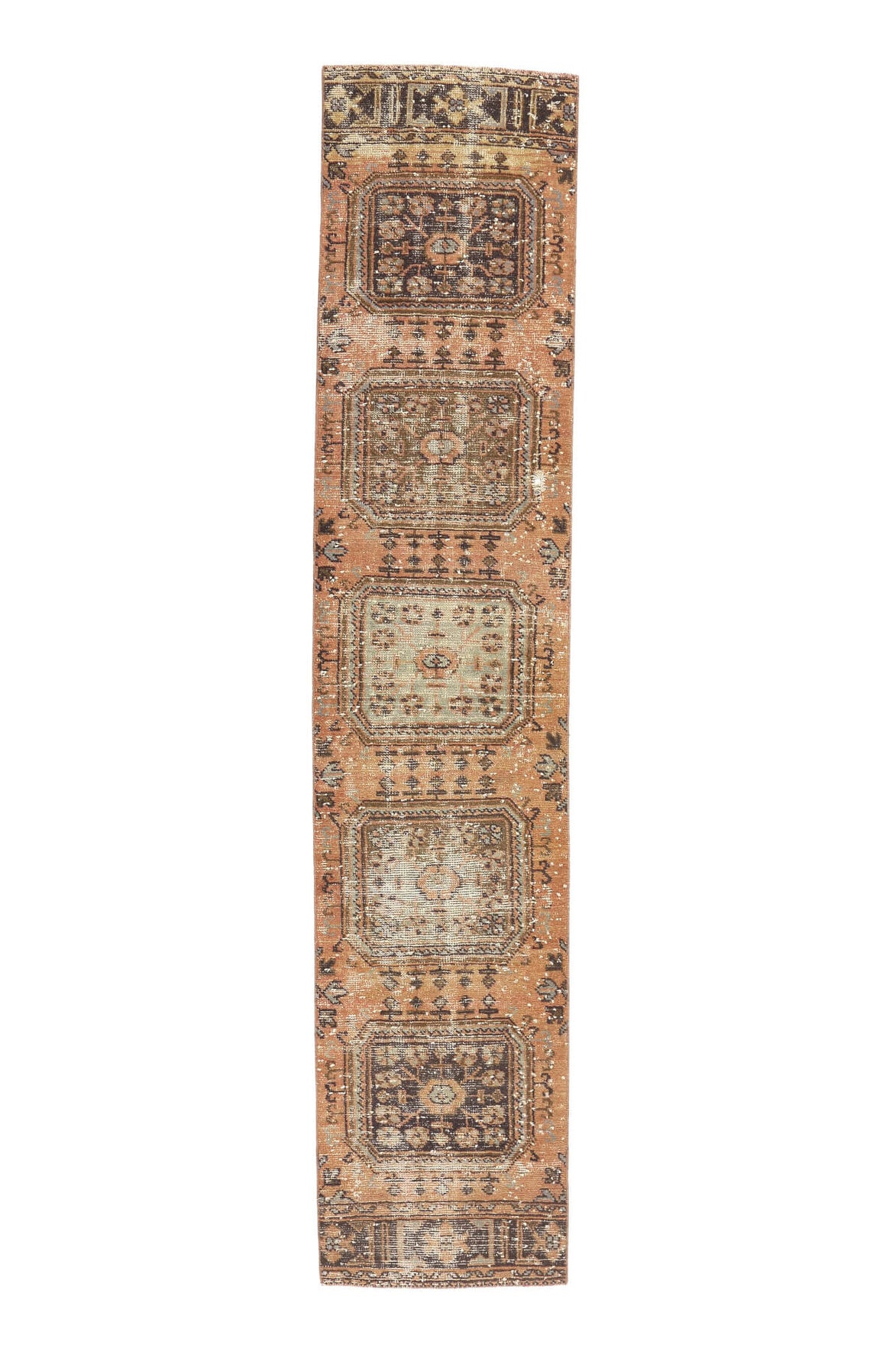 Vintage Oushak Runner Rug - 24139